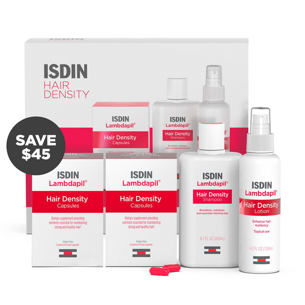 ISDIN Lambdapil Hair Density Kit (1 Shampoo, 1 Lotion, 2 Capsule Bottles)